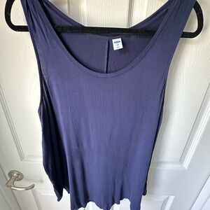 Old Navy Luxe Deep Blue Shirt